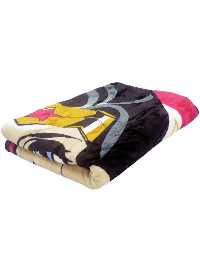 WB Games Wonder Woman Printed Blanket Polyester Multicolour 160 x 220cm  - Image 2