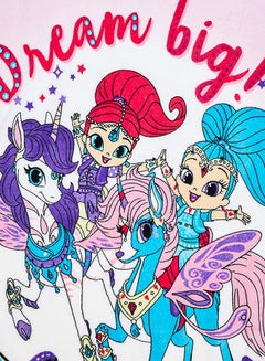 nickelodeon Shimmer And Shine  Design Coral Fleece Blanket Polyester Multicolour 120x140cm  - Image 3