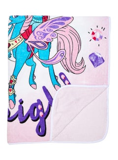 nickelodeon Shimmer And Shine  Design Coral Fleece Blanket Polyester Multicolour 120x140cm  - Image 2