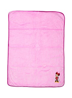 Minnie Mouse  Design  Velvet Blanket Polyester Pink 76x102centimeter
