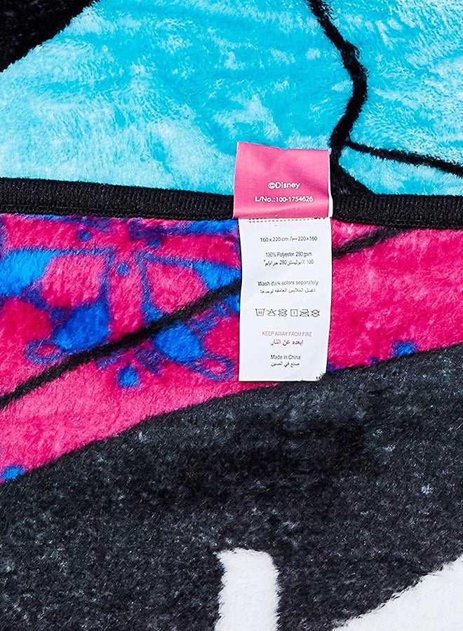 Disney Princess Jasmine Design  Flannel Blanket Polyester Multicolour 160x220cm  - Image 4