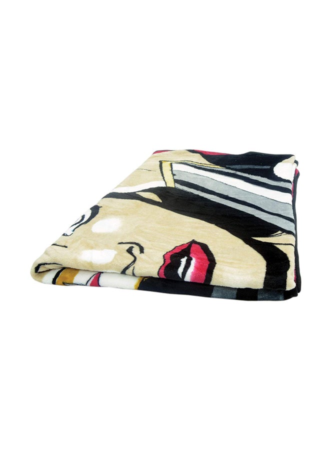 WB Games Wonder Woman Printed Blanket Polyester Multicolour 160 x 220cm  - Image 1