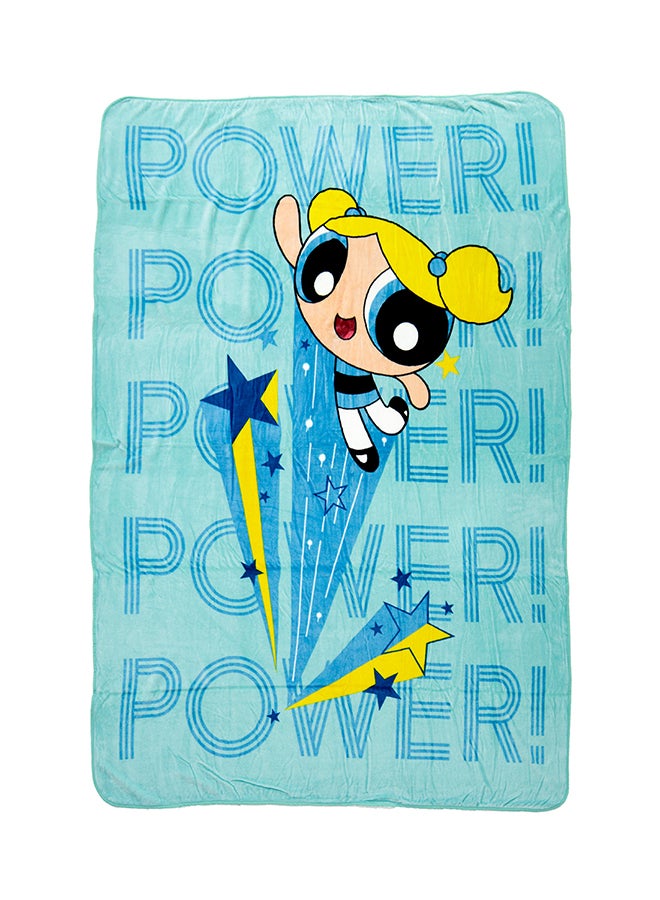 CN Powerpuff Girls Design  Flannel Blanket Polyester Multicolour 160x220centimeter - Image 1