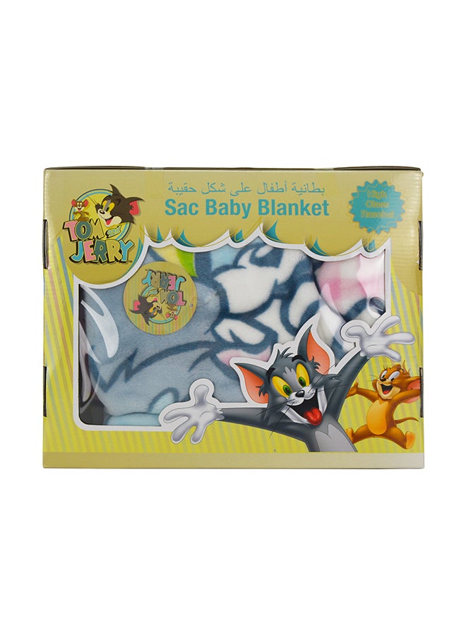 Warner Bros - Tom & Jerry  Design Sac Blanket Polyester Multicolour 85x90cm - Image 1