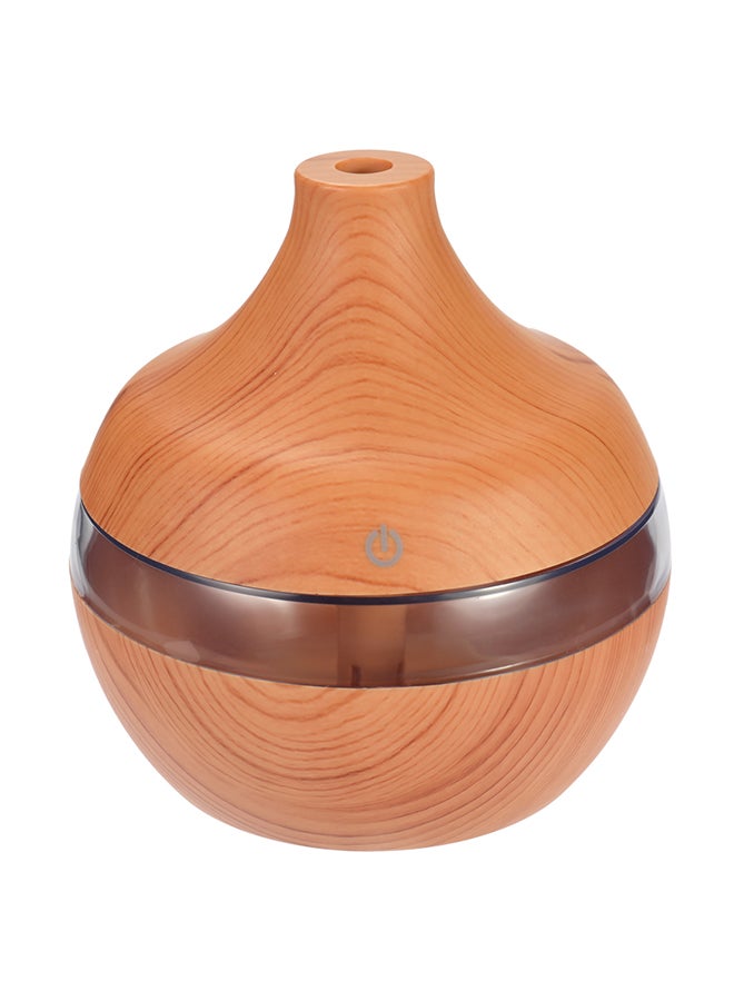 Generic USB Wood-grain LED Night Lamp Humidifier Brown 