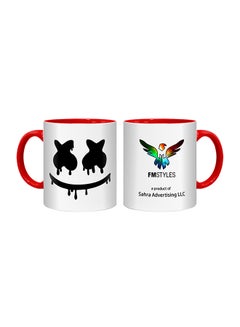 Marshmello Face Printed Mug Multicolour