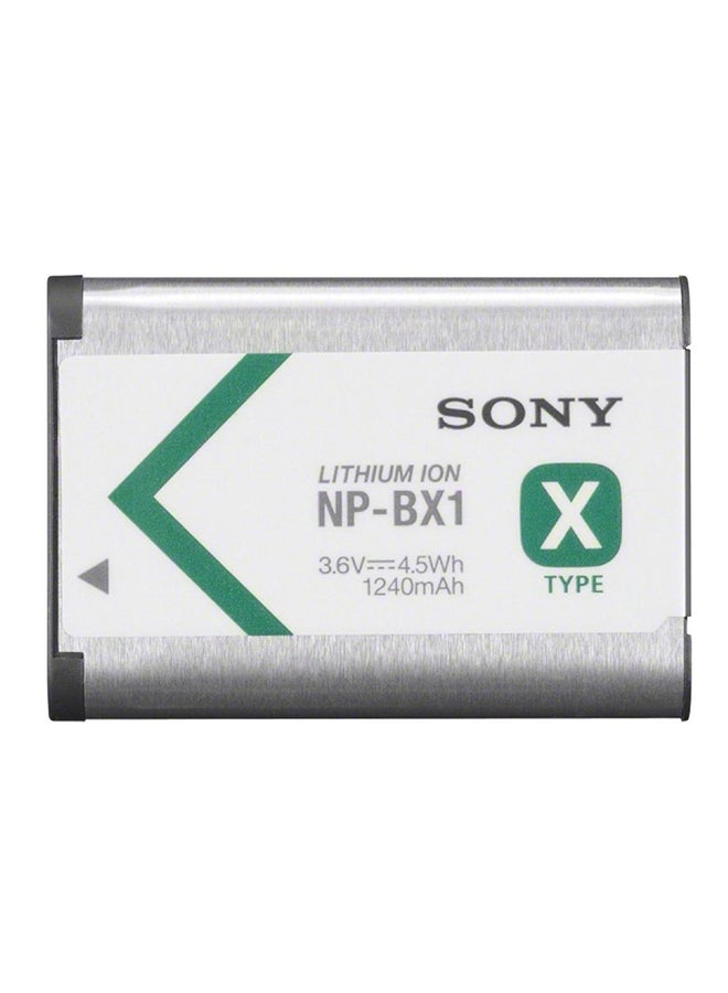 1240.0 mAh Type X Rechargeable Battery Silver