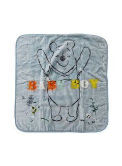 Disney Winnie The Poo  Design  Baby Sac Blanket Polyester Blue 80x90cm  - Image 1