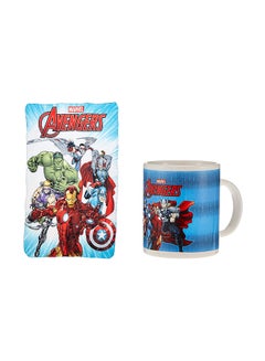 Avengers Can Shape Mug With Polar Fleece Blanket Polyester Multicolour 100x150cm