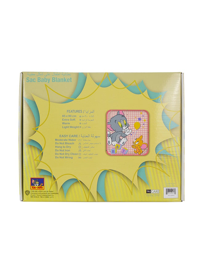 Warner Bros - Tom & Jerry  Design Sac Blanket Polyester Multicolour 85x90cm - Image 1