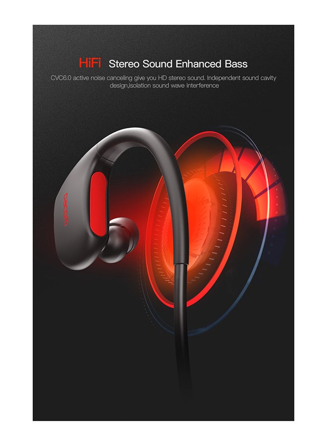 Beauenty Wireless In-Ear Earphones Black/Red  - Image 4