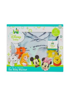 Disney Winnie The Poo  Design  Baby Sac Blanket Polyester Blue 80x90cm  - Image 2