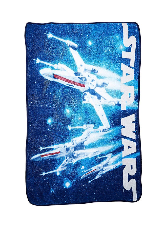 Printed Blanket Polyester Blue 46x60inch - v1582152515/N34970258A_1