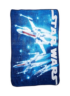 LUCAS Printed Blanket Polyester Blue 46x60inch  - Image 1