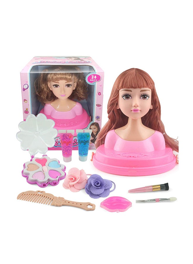 Doll Head For Hair Styling And Makeup Kit 17.5 x 17 x 8cm - Image 1