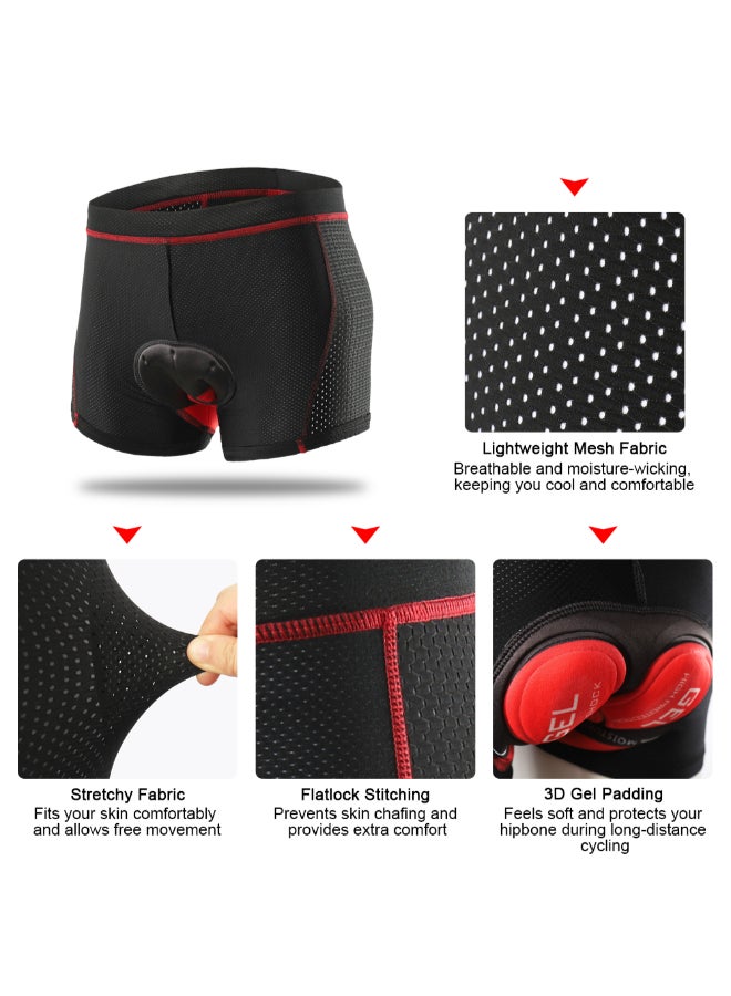 ARSUXEO Cycling Shorts With Breathable Gel Pad - Image 4