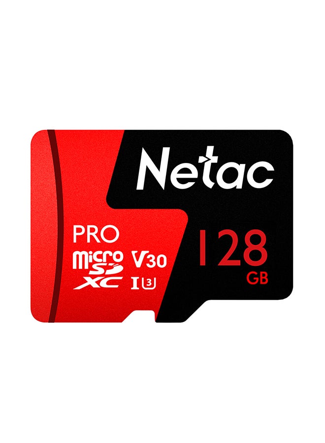 Netac - Micro SDXC TF Memory Card Red/Black - Image 1