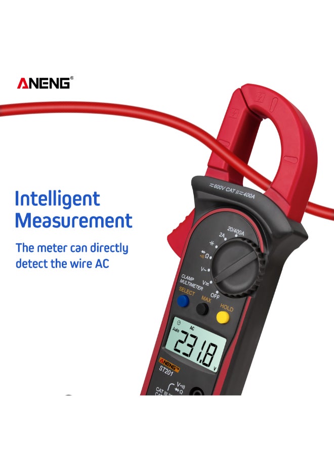 ANENG Digital Clamp Millimeter Red/Black 2.65 x 1.14 x 8.1inch  - Image 3