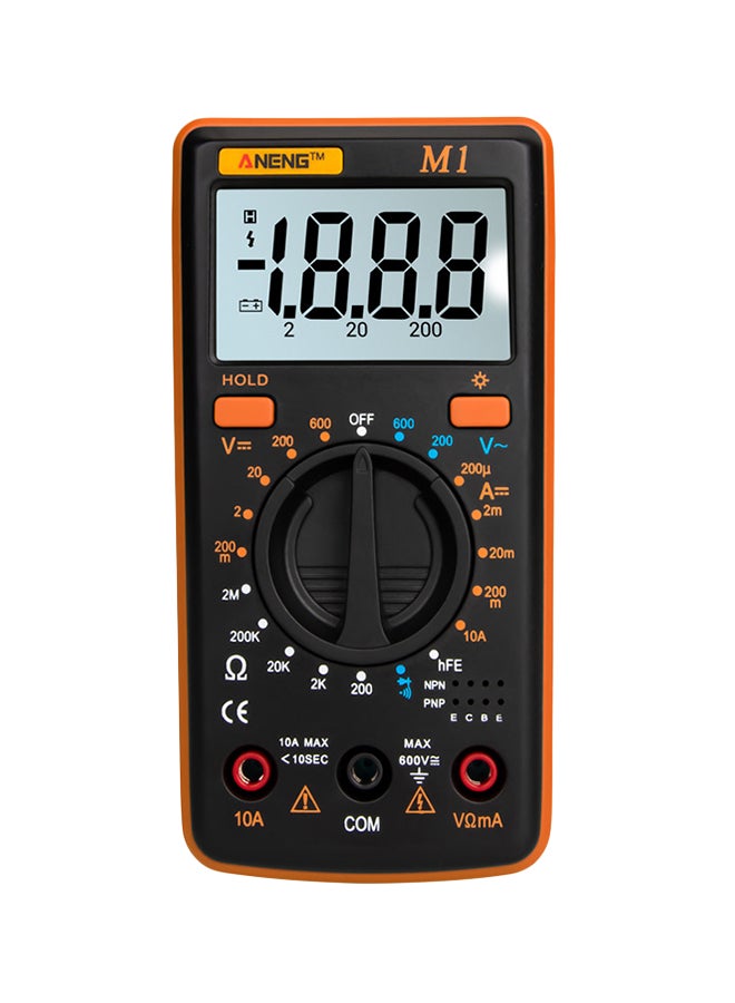 ANENG Handheld Digital Millimeter Orange/Black 1.23 x 5.13 x 2.66inch  - Image 1