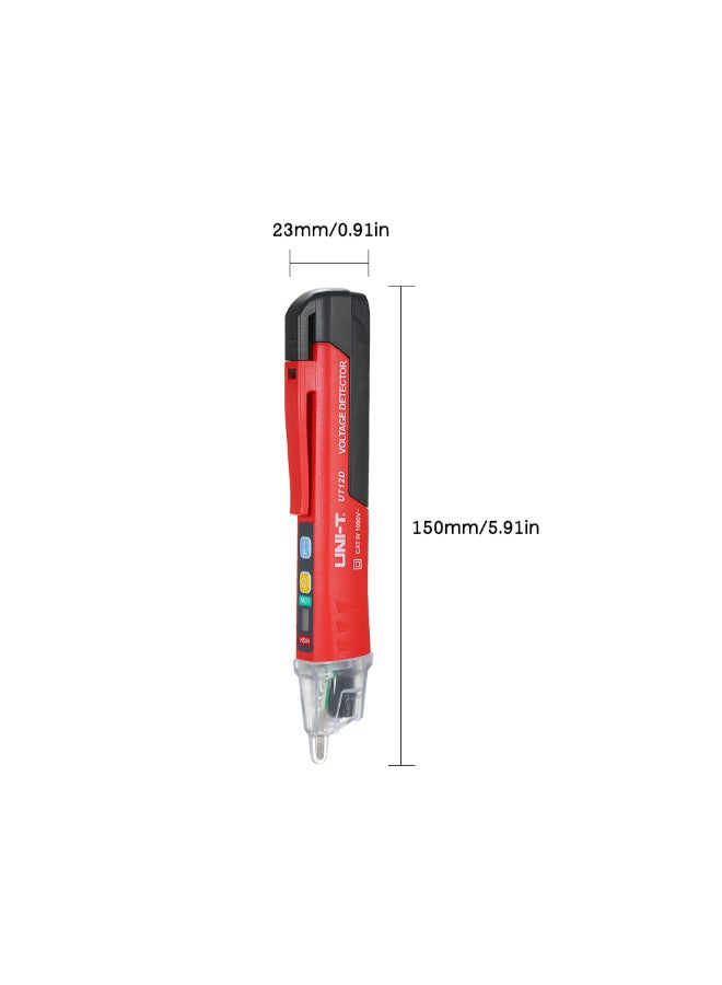 UNI-T Pen Shaped Voltage Tester Red/Black 150 x 23 x 18mm  - Image 5