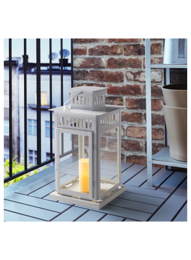 GODAFTON Battery-Operated LED Block Candle Beige 6 x 3inch  - Image 3