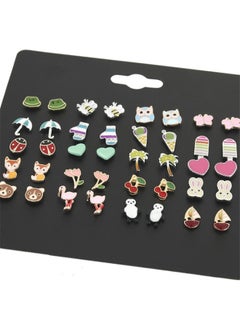 Pair Of 20 Cartoon Animal Design Ear Studs - v1582165984/N34846673A_4