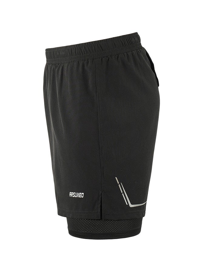 ARSUXEO 2-In-1 Quick Drying Cycling Shorts  - Image 2
