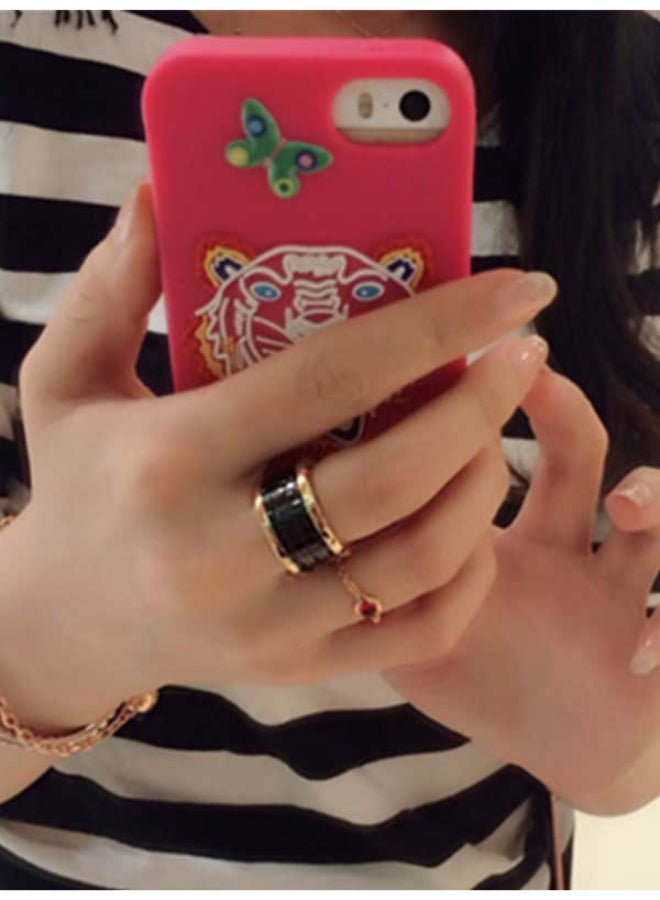 Beauenty Three Layer Loops Simple Style Couple Ring - Image 5