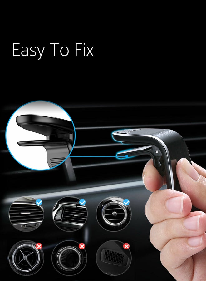 IQ - Car Air Vent Clip Holder For Smartphone Black - Image 1