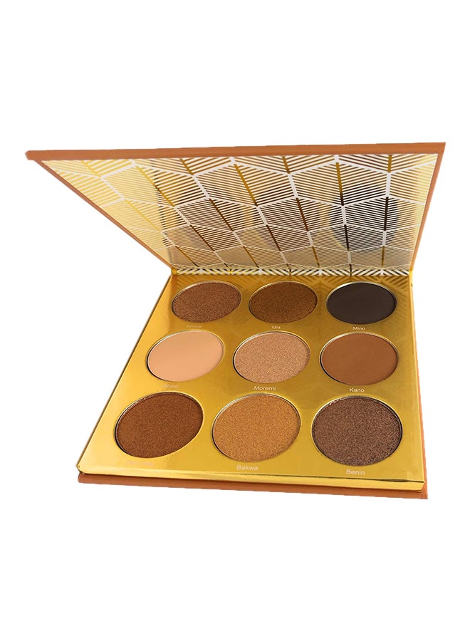 جوفياس بليس علبة ظل عيون ذا واريور ذهبي/ بني/ بيج