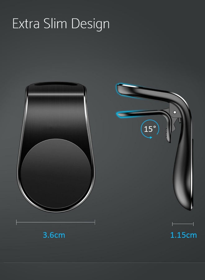 IQ - Car Air Vent Clip Holder For Smartphone Black - Image 1