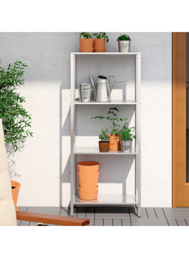 Galvanised Shelf Organiser Black - Image 3