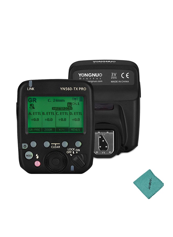YONGNUO Flash Trigger Speedlite Wireless Transmitter Black  - Image 1