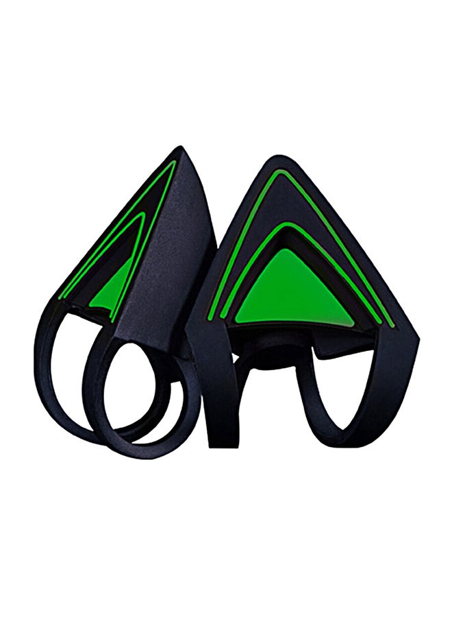 RAZER - Kitty Cat Ears Attachable Headphone Accessory With Adjustable Strap Green - Image 1