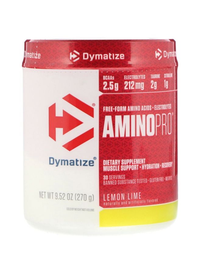 AminoPro Dietary Supplement - Lemon Lime With Caffeine
