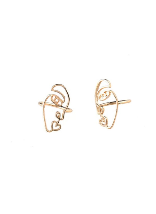Beauenty 2-Piece Alloy Ethnic Hollow Out Ring Set  - Image 3