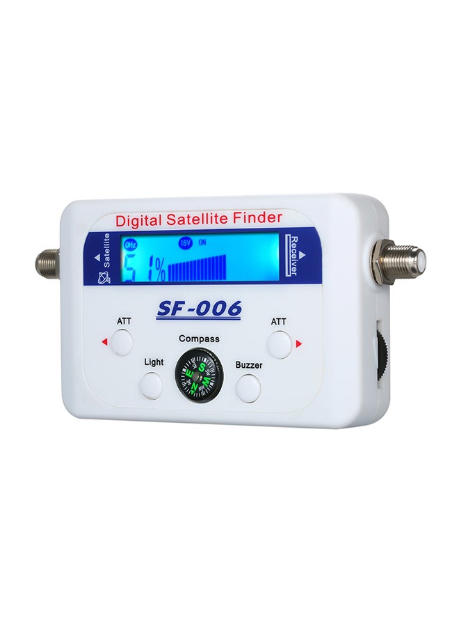 ماركة غير محددة مقياس للبحث عن إشارة الأقمار الصناعية مزود بشاشة LCD. أبيض 13 x 6.5 x 2.7Ø³Ù†ØªÙŠÙ…ØªØ±  - Image 1