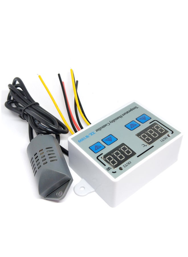 Generic Dual-Digital Temperature Humidity Controller Multicolour 7.5 x 5.5 x 3.1cm  - Image 2