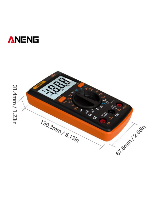 ANENG Handheld Digital Millimeter Orange/Black 1.23 x 5.13 x 2.66inch  - Image 4