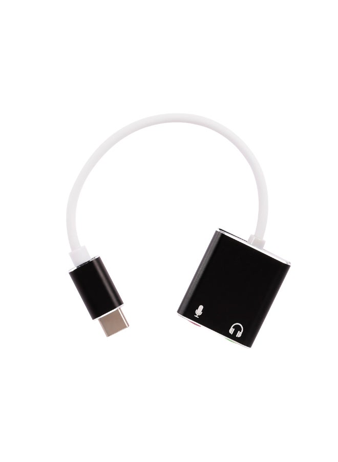 USB-C External Sound Card For Laptop Macbook Pro Black  - Image 2
