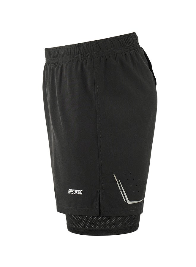 ARSUXEO 2-In-1 Quick Drying Cycling Shorts  - Image 2