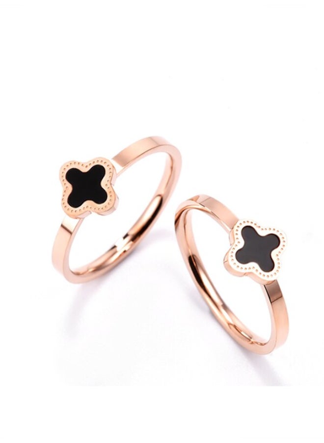 Beauenty 2-Piece Clover Shaped Ring  - Image 2