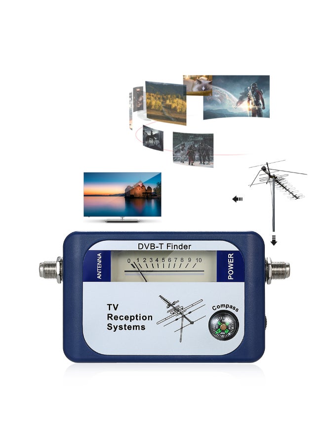 Generic DVB-T Digital Satellite Signal Finder Blue 122 x 63 x 35mm  - Image 3