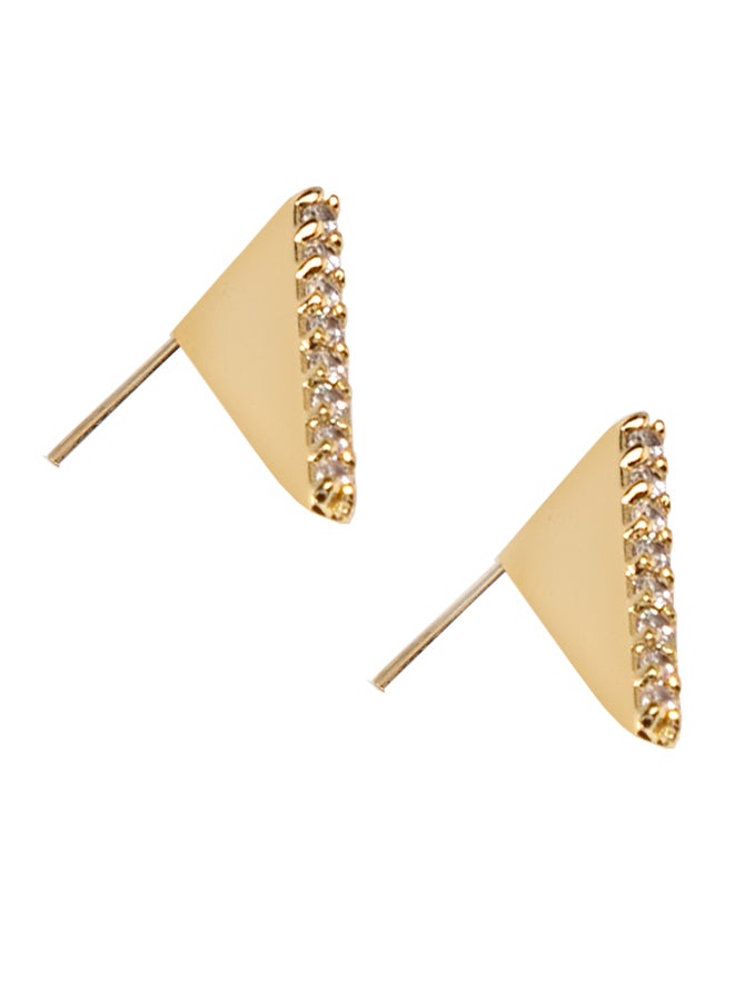 ORELIA LONDON Fine Crystal Slice Stud Earrings