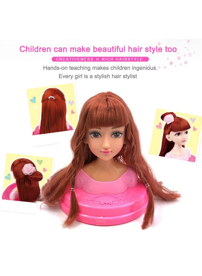 Doll Head For Hair Styling And Makeup Kit 17.5 x 17 x 8cm - Image 2