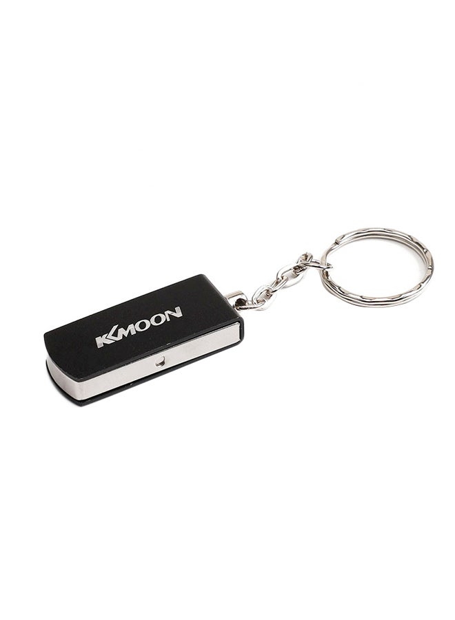 KKmoon USB 2.0 Flash Drive With Key Ring C7192B-128-L Black/Silver  - Image 1