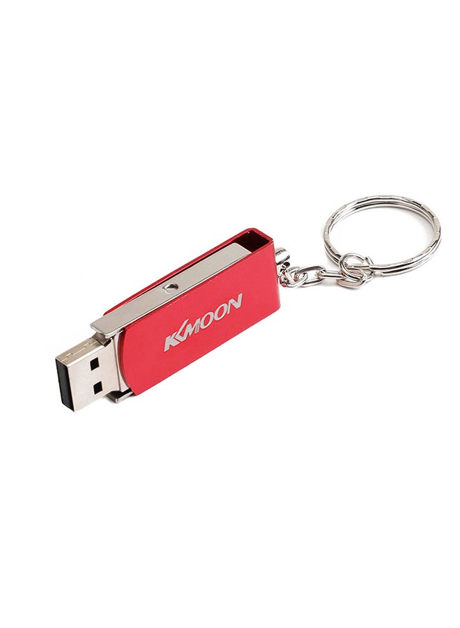 KKmoon USB 2.0 Flash Drive With Key Ring C7192R-64-L Red/Silver  - Image 1