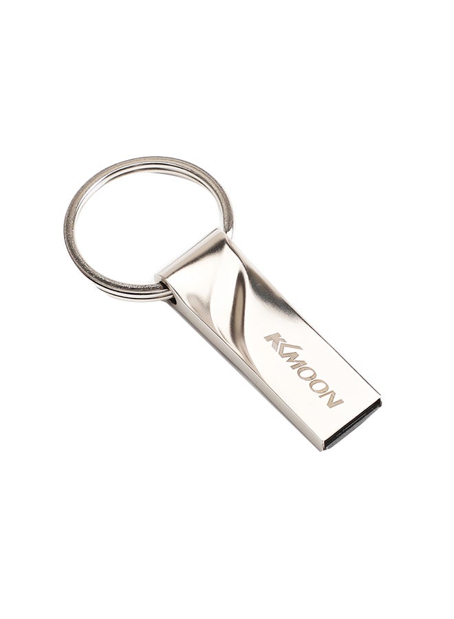 KKmoon Waterproof USB 2.0 Flash Drive With Key Ring C7172S-64-L Silver  - Image 1