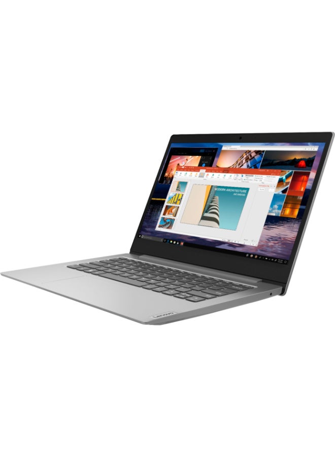 Lenovo - Ideapad Slim 1-14AST Laptop With 14-Inch Full HD Display, AMD A6-9220 Processor/4GB RAM/64GB eMMC/AMD Radeon R4 Graphics/Windows 10 /International Version English Platinum Grey - Image 1