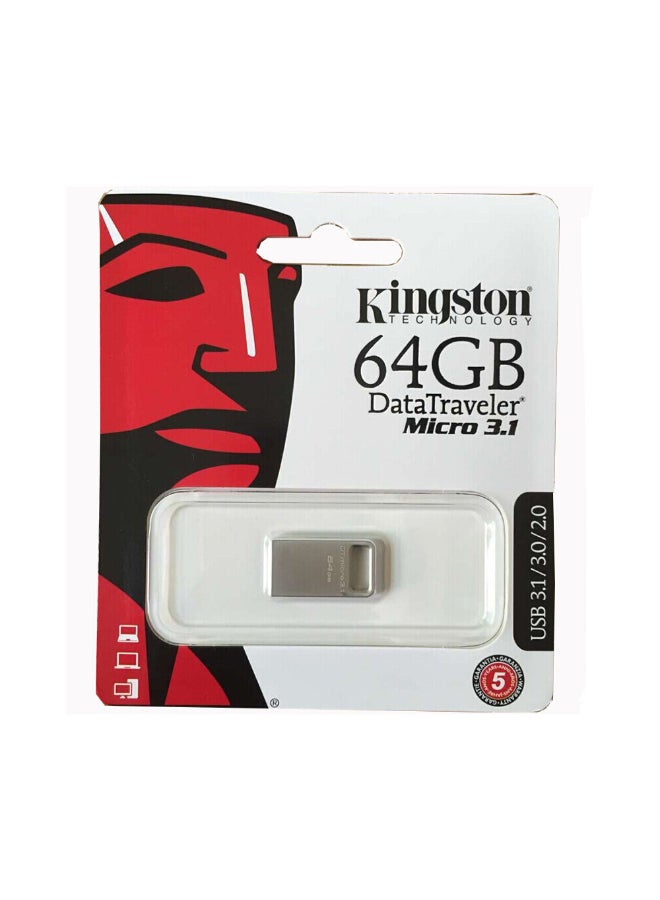 Kingston High Speed USB 3.1 Flash Drive C5632-64GB-L Silver  - Image 4